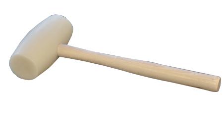 Meat Mallet with Plastic Head and Wooden Handle